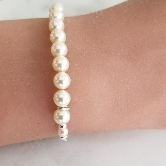 Swarovski Pear Bracelet- Set with a Sterling Silver Slider Chain - Picture 3 of 4